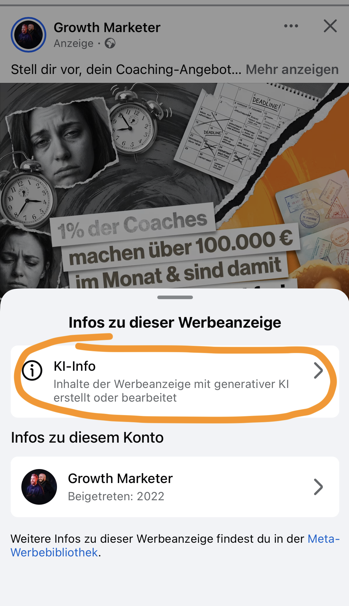 KI-Label von Meta Beispiel 3